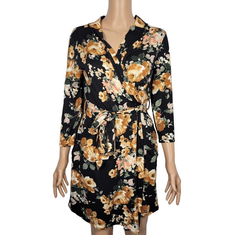 Little Adam & Eve Women's Maternity Robe Floral Print Size L